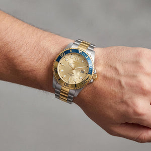 Invicta Diver Unisex Watch — side view, Stainless Steel case 43mm