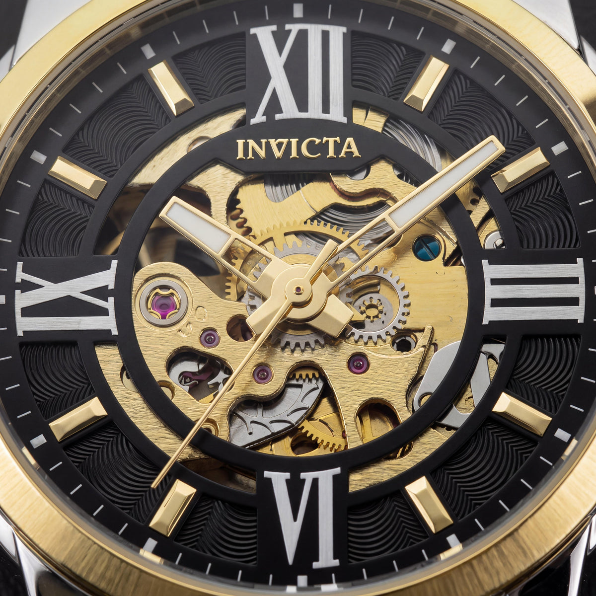 Invicta Objet D Art 69131 reloj unisex automático con brazalete de acero inoxidable y esfera negra de 41 mm plateado, Photo 2