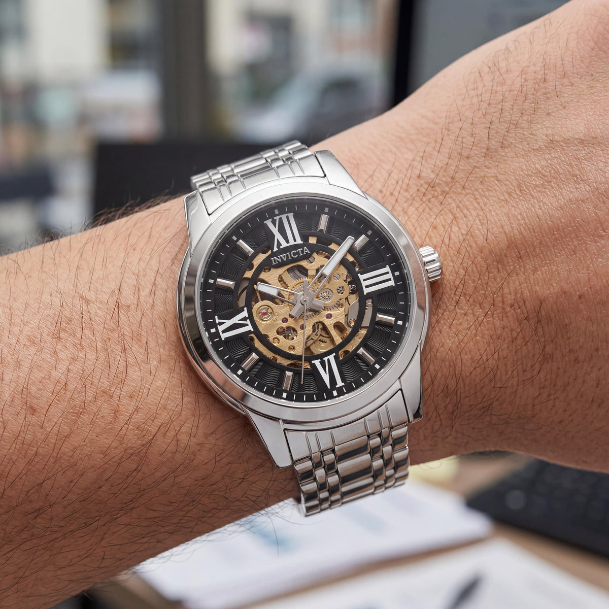 Invicta Objet D Art 69132 Unisex Silver Watch, 41mm, Photo 3