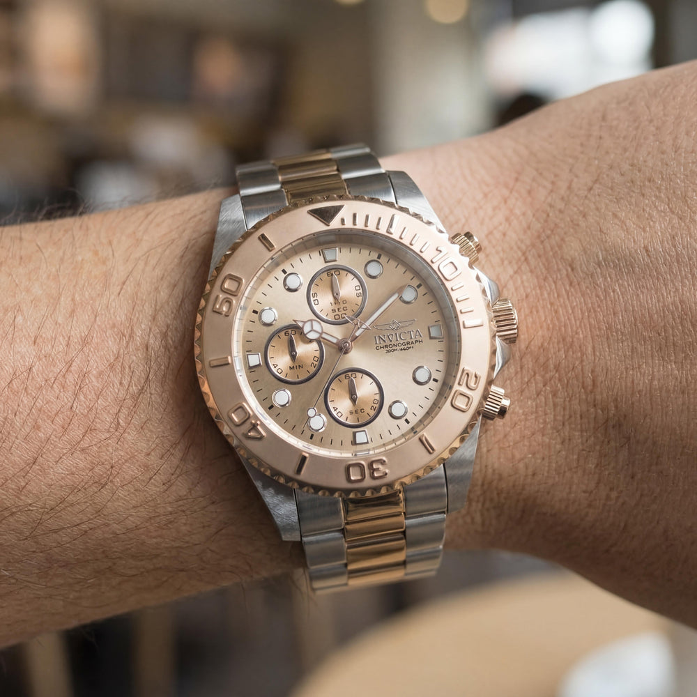 Invicta Pro Diver 1775 Men's Watch — side view, Stainless Steel case 44mm