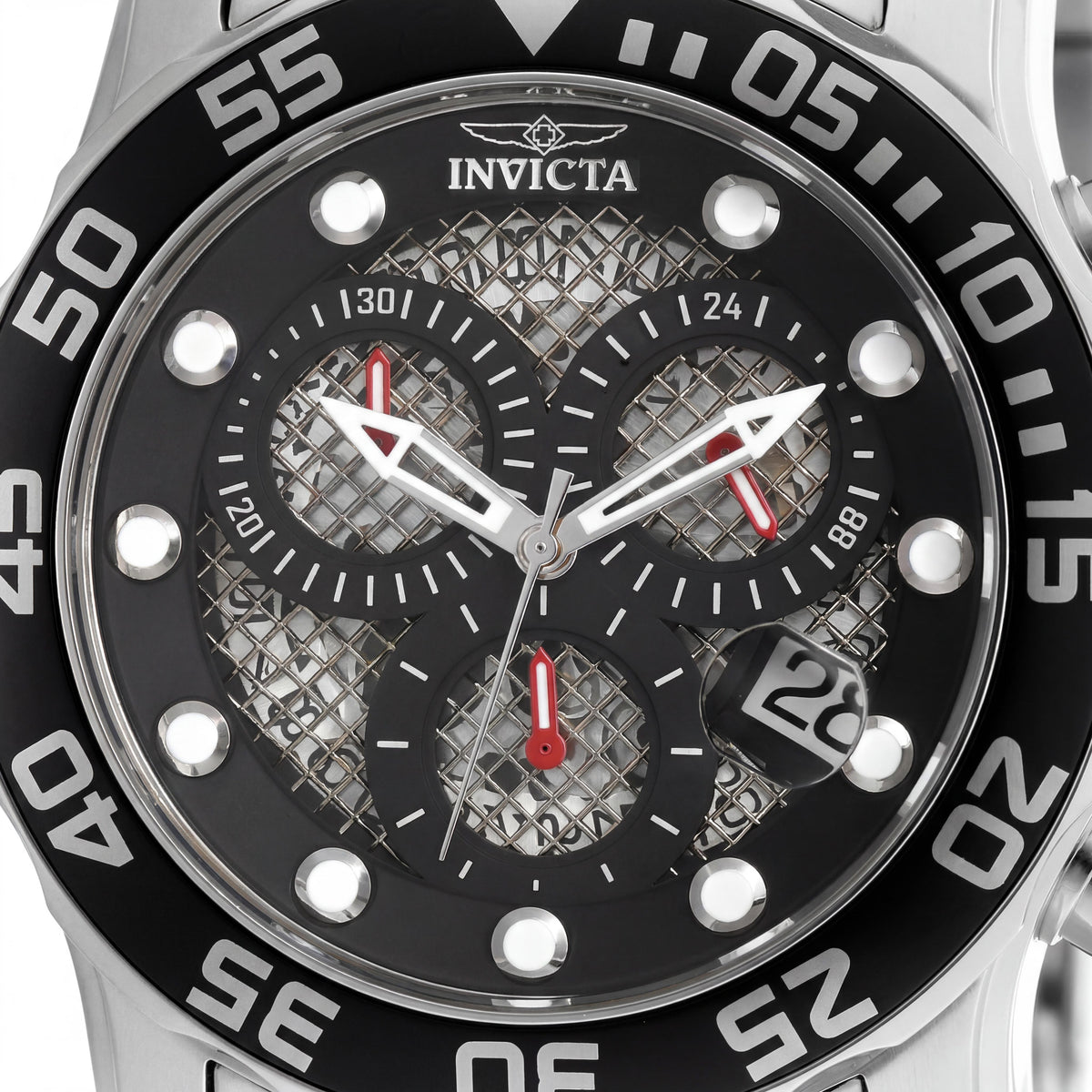 Invicta 19836 Pro Diver Black Chronograph Watch, 49mm, Photo 2