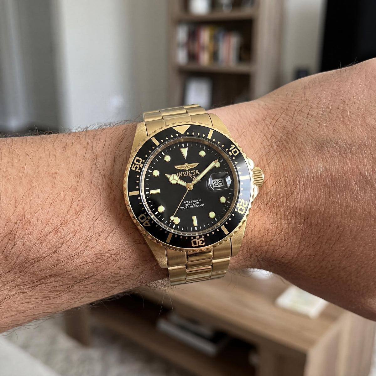 Invicta Pro Diver 22019 Men's Black Watch, 40mm, Photo 4