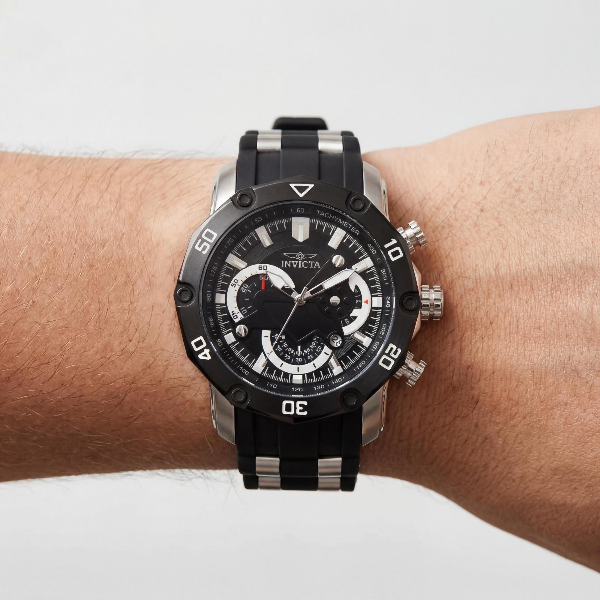 Invicta Pro Diver 22797 Men's Chronograph Watch, Black Dial 49mm, Photo 3