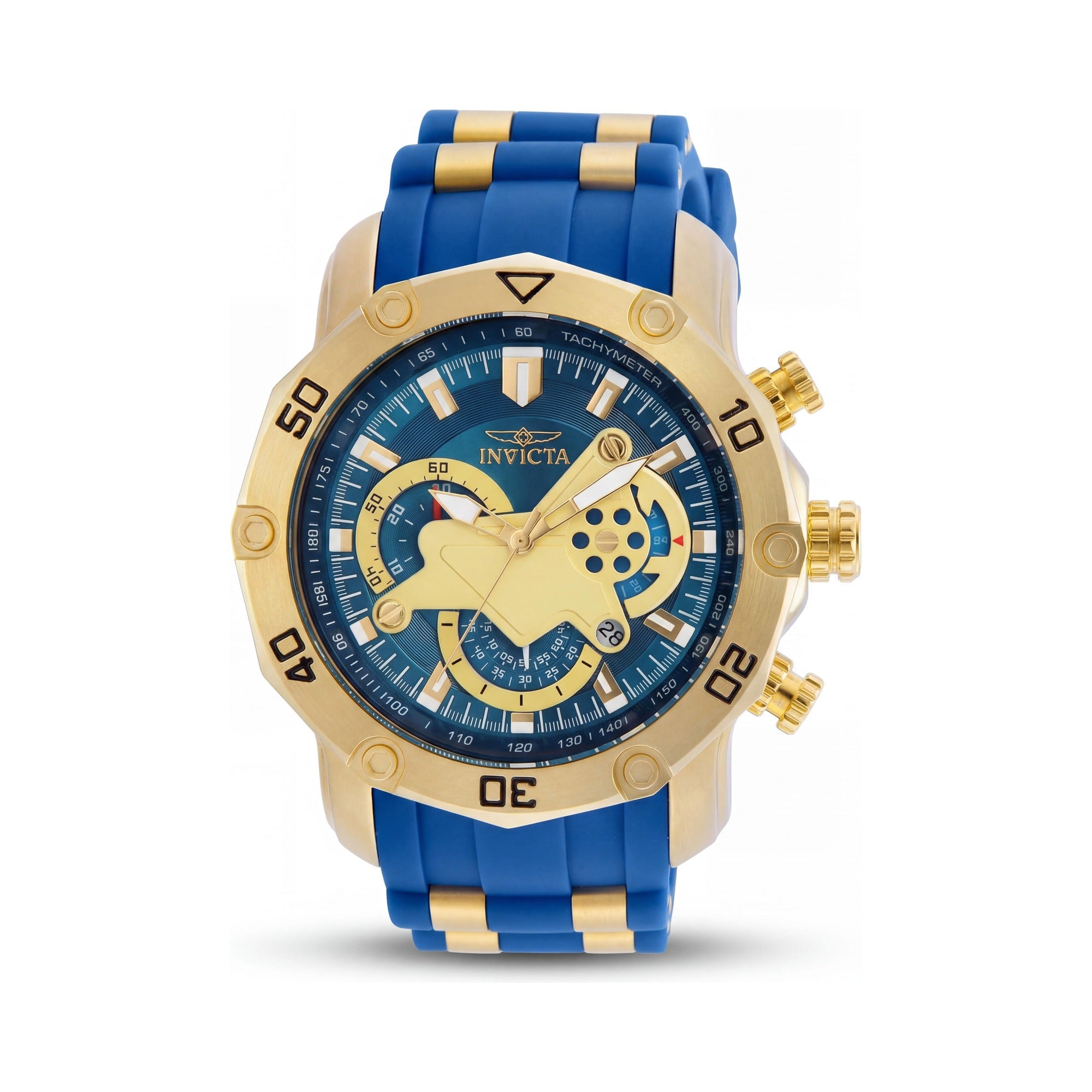 Invicta Pro Diver 22798 Men's Chronograph Watch, Gold Dial 50mm, Photo 1