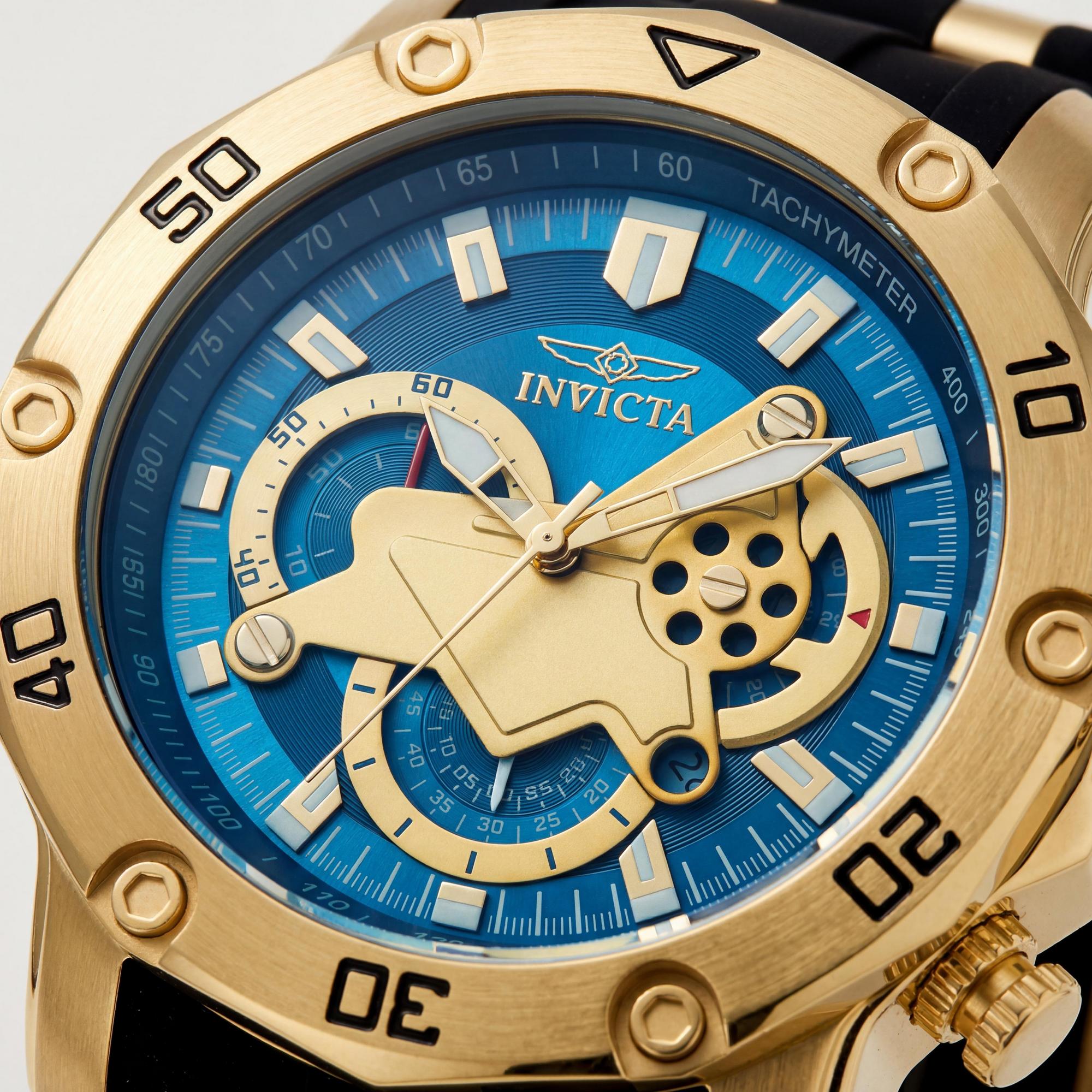 Invicta Pro Diver 23426 Unisex Chronograph Watch, Black Dial 50mm, Photo 2