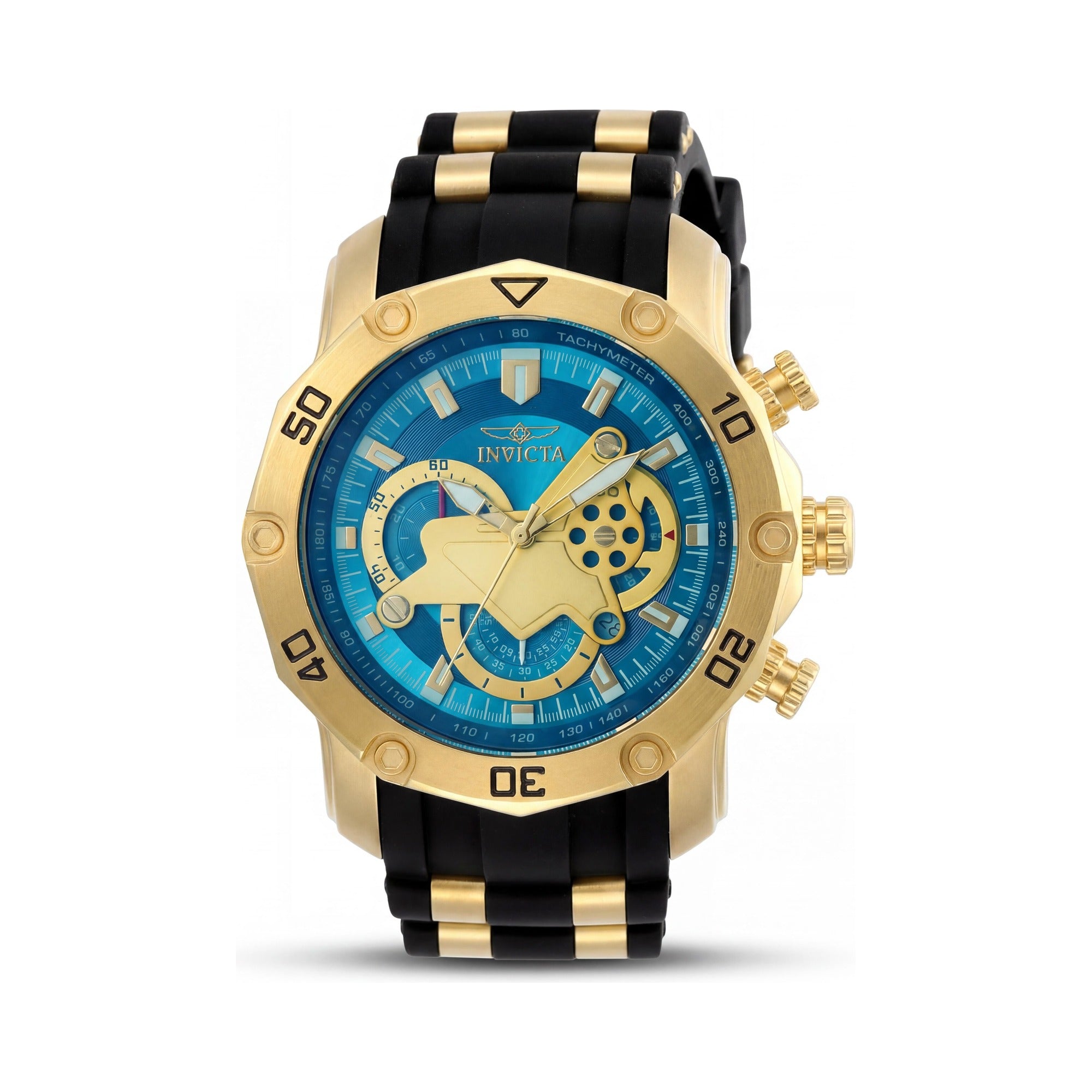 Invicta Pro Diver 23426 Unisex Chronograph Watch, Black Dial 50mm, Photo 1