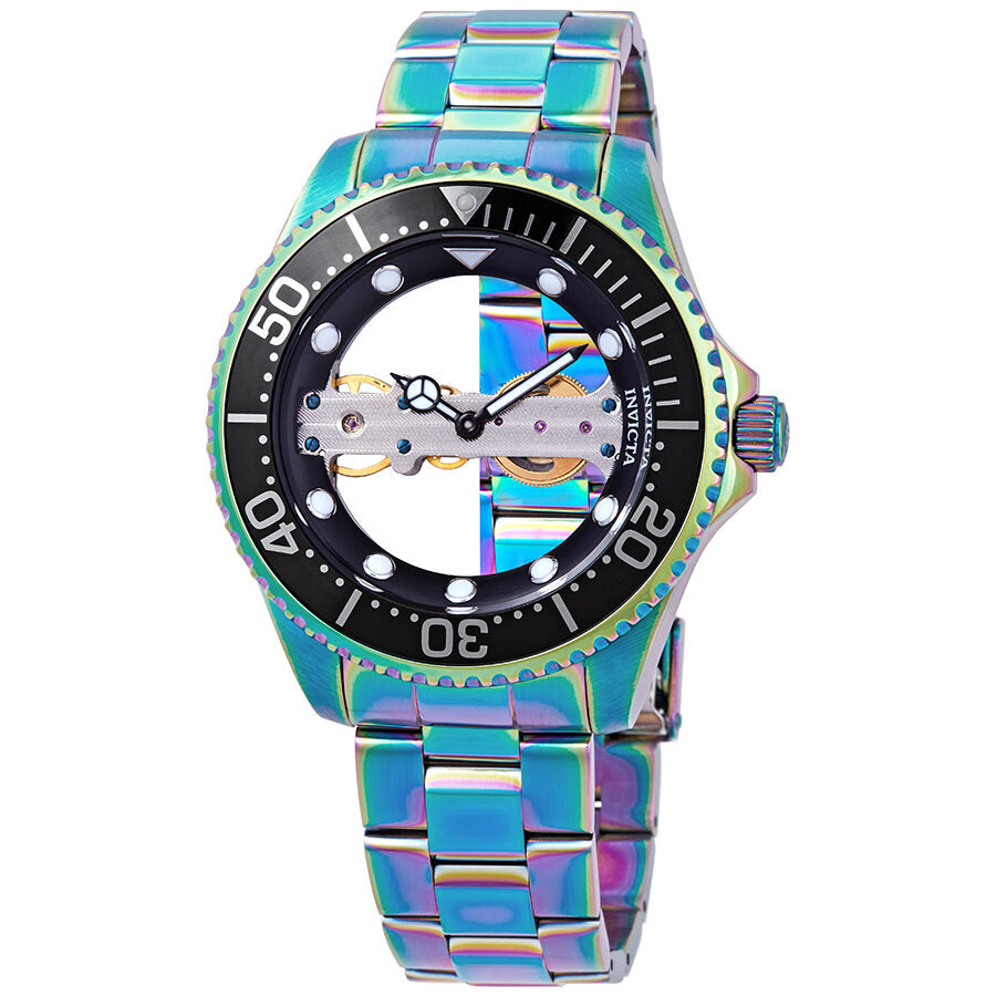 Invicta Pro Diver 26602 Rainbow Dial Stainless Steel Unisex Watch, 47mm
