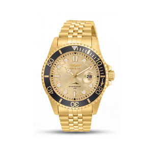 Invicta Pro Diver 30613 Gold Stainless Steel Unisex Watch, 43mm