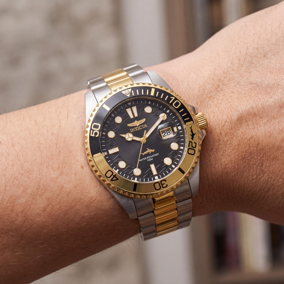 Reloj unisex Invicta Pro Diver 30944 dorado, 43 mm, Photo 3