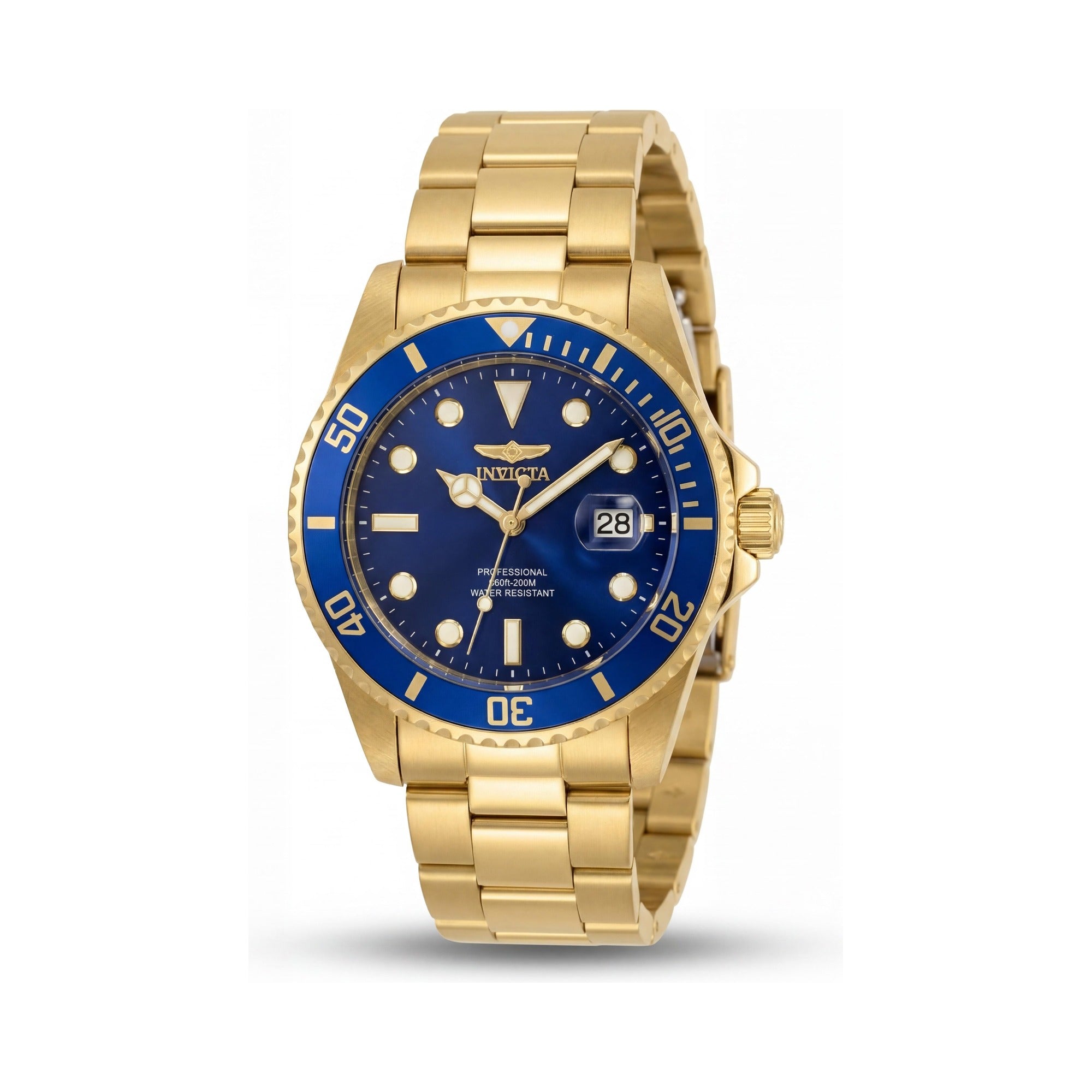 Invicta Pro Diver 33270 Reloj de Hombre, Esfera Dorada Acero Inoxidable 42mm, Photo 1