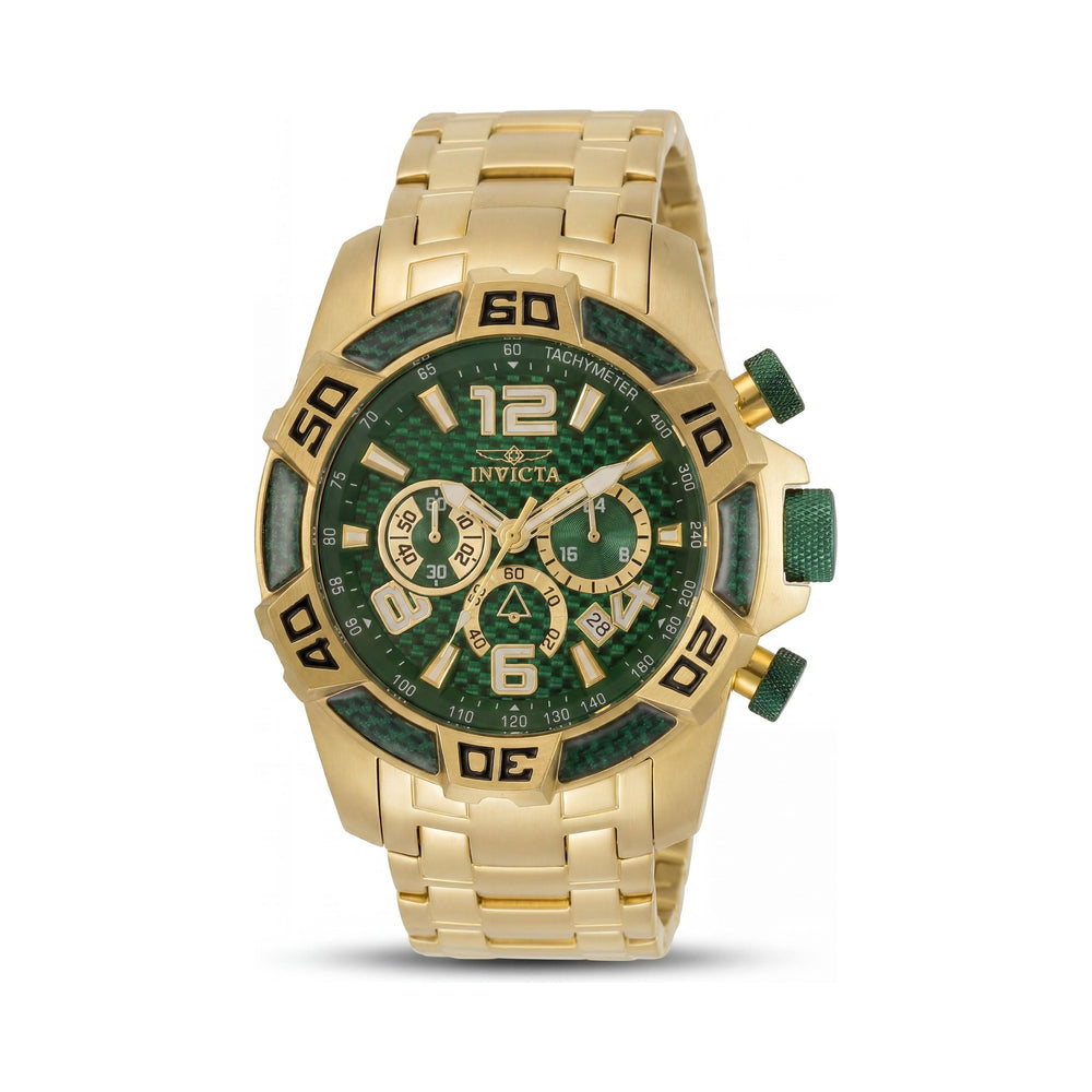 Invicta Pro Diver 34156 Green Dial Stainless Steel Men's Watch, 50mm