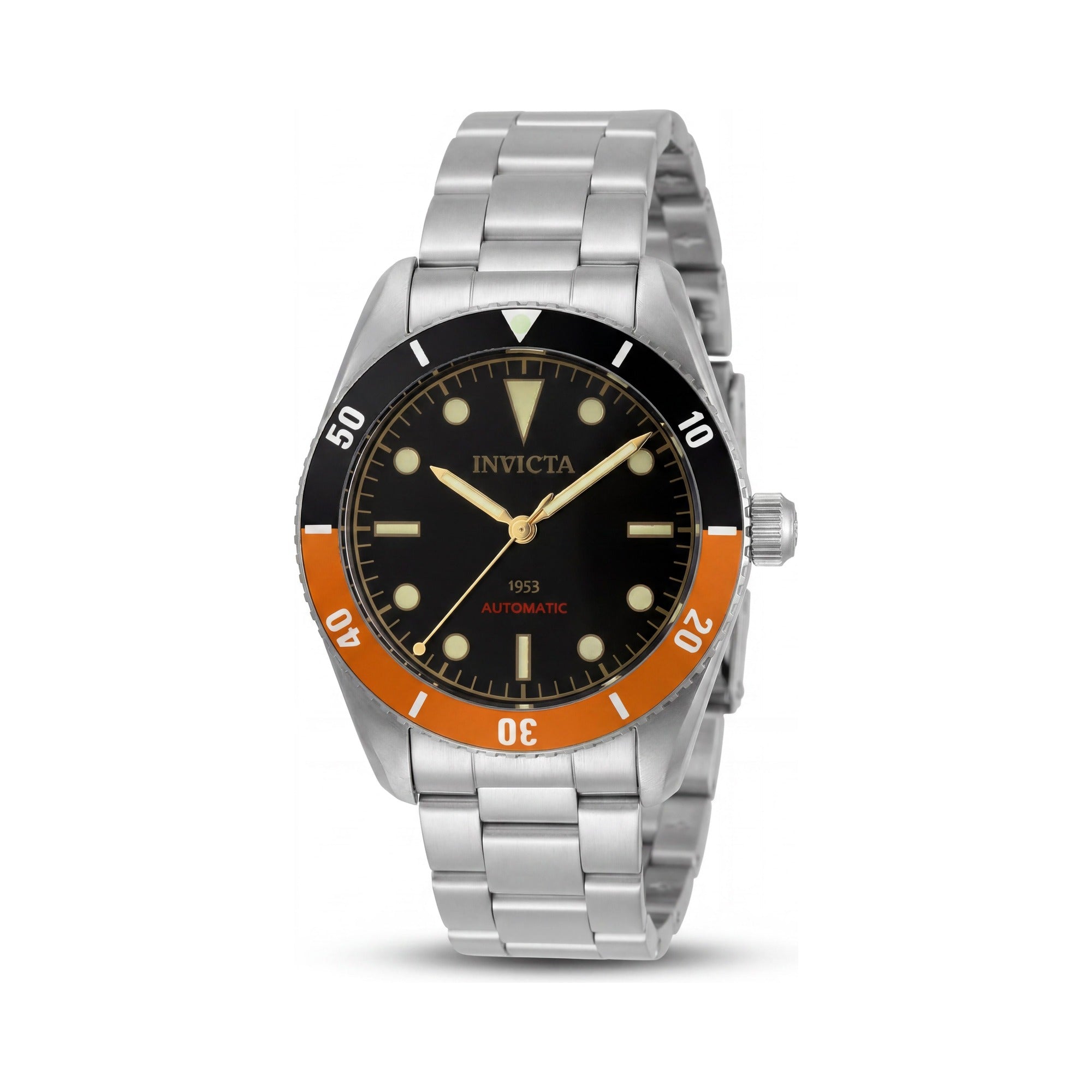 Invicta Pro Diver 34336 Men's Watch, Black Dial Stainless Steel 40mm, Photo 1