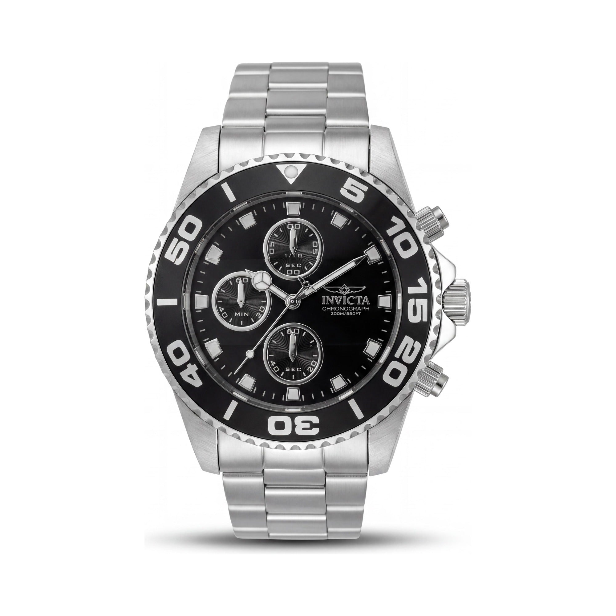 Invicta Pro Diver 43405 Unisex Watch, Black Dial Stainless Steel 43mm, Photo 1