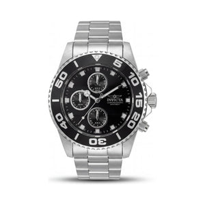 Invicta Pro Diver 43405 Black Dial Stainless Steel Unisex Watch, 43mm