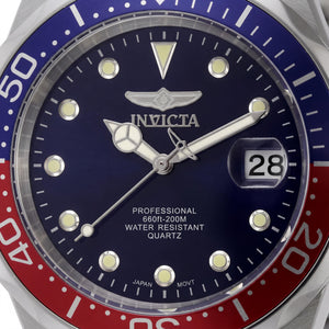 Invicta Pro Diver 45785 Men's Watch — front view, Quartz movement 38mm