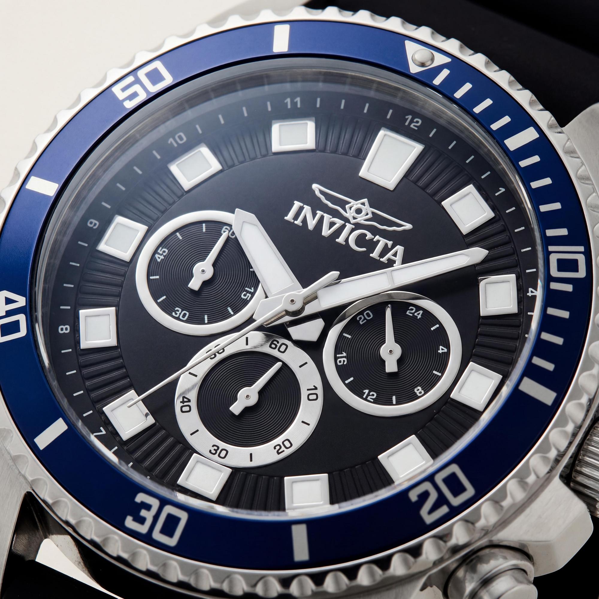 Invicta Pro Diver 46118 Men's Chronograph Watch, Black Dial 45mm, Photo 2