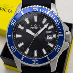 Invicta Pro Diver 46130 Men's Watch — front view, Quartz movement 45mm