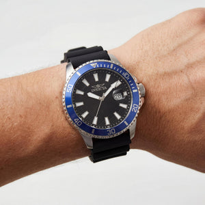 Invicta Pro Diver 46130 Men's Watch — side view, Stainless Steel case 45mm
