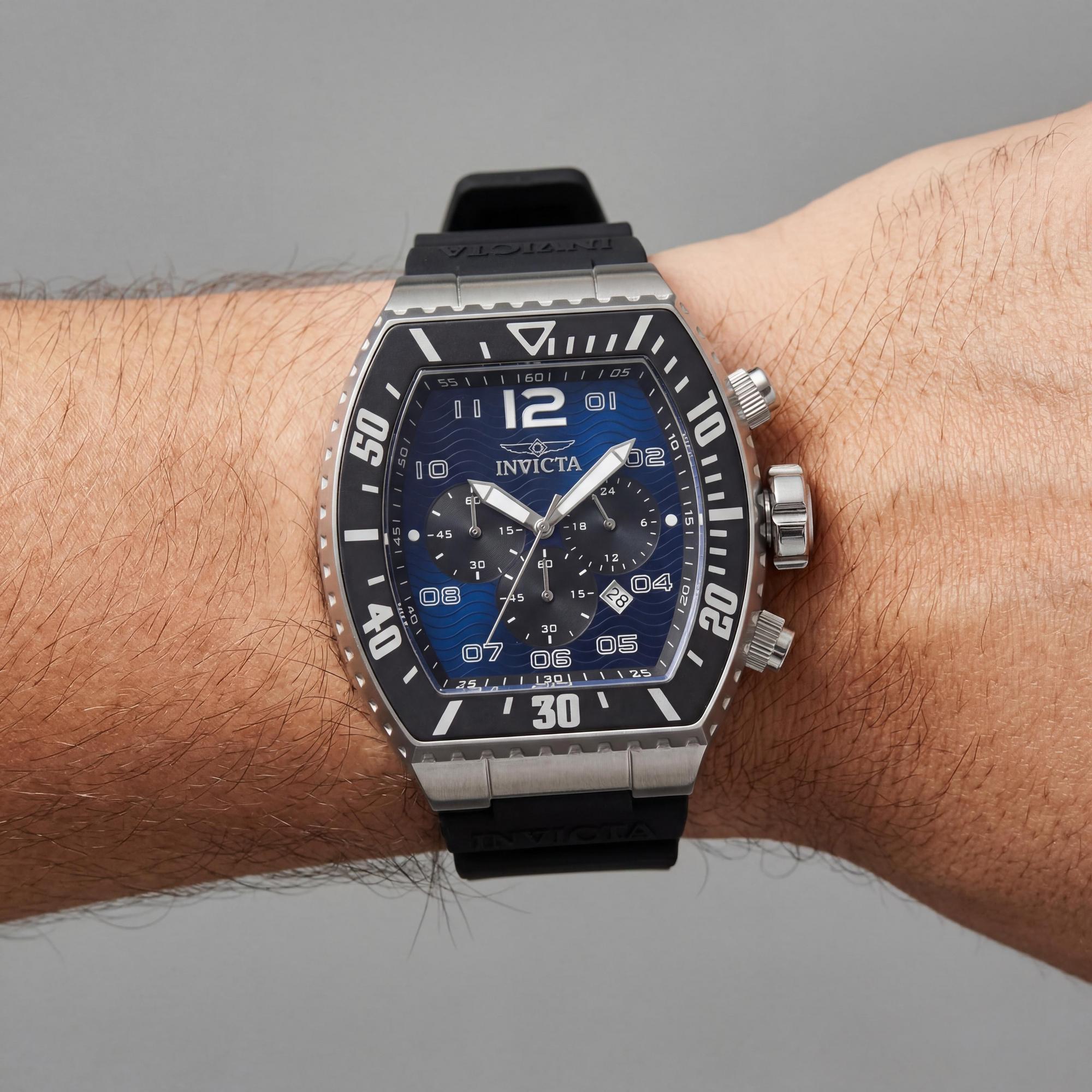 Reloj cronógrafo Invicta Pro Diver 47281 unisex, esfera azul de 51 mm, Photo 3