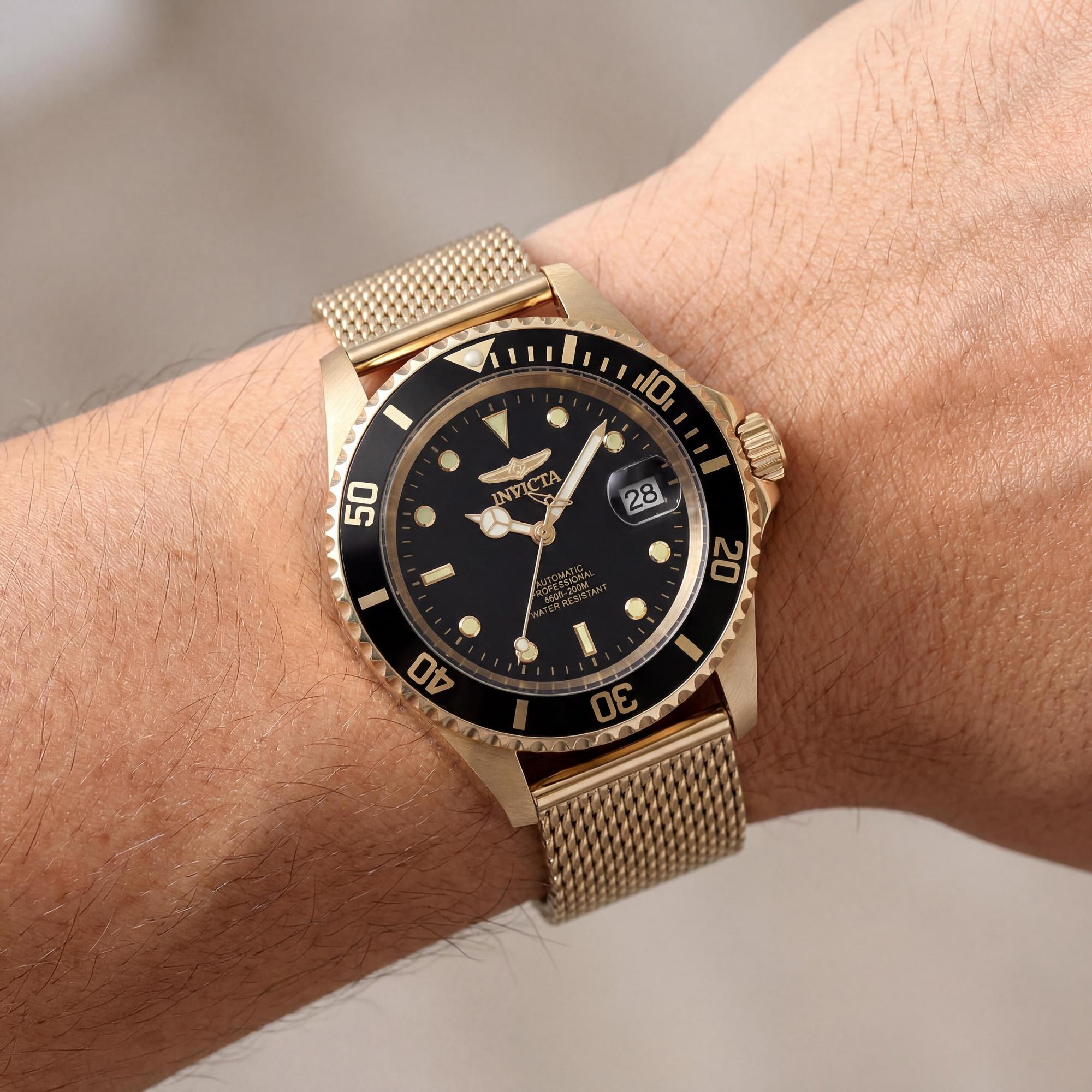 Invicta Pro Diver 47722 Reloj Unisex, Esfera Negra Acero Inoxidable 40mm, Photo 3
