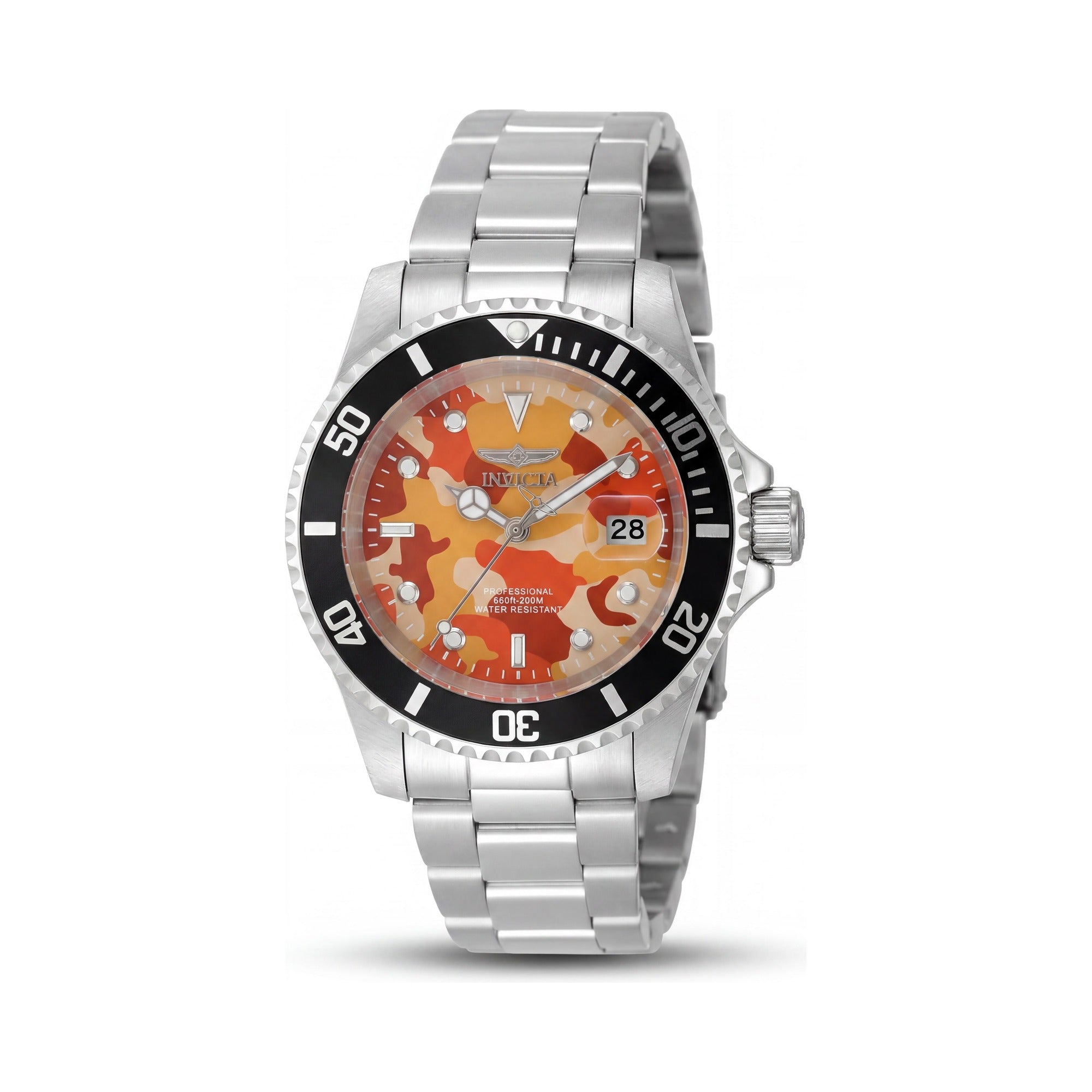Invicta Pro Diver 48569 Unisex Watch, Orange Dial Stainless Steel 40mm, Photo 1