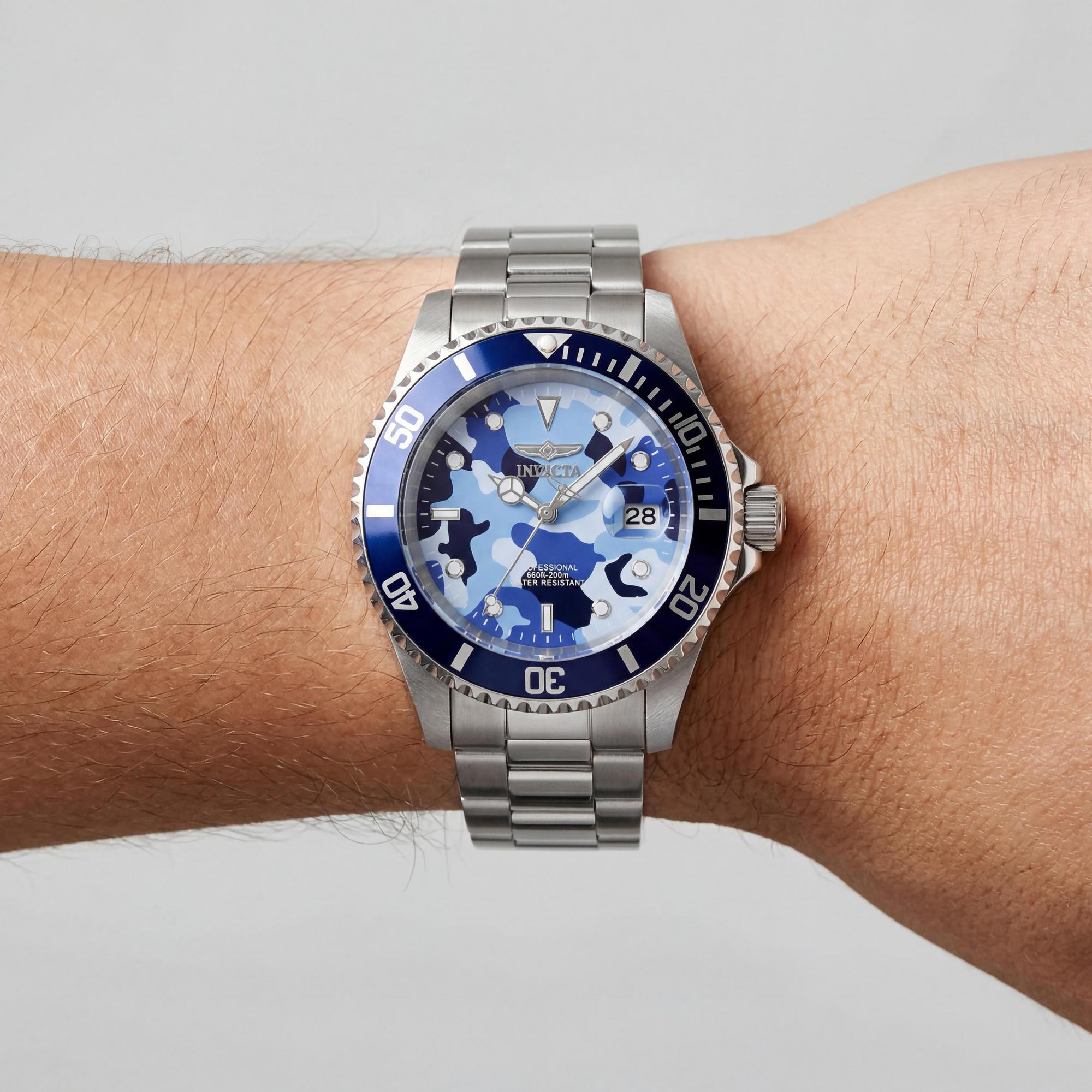 Invicta Pro Diver 48570 Unisex Watch, Blue Dial Stainless Steel 40mm, Photo 3