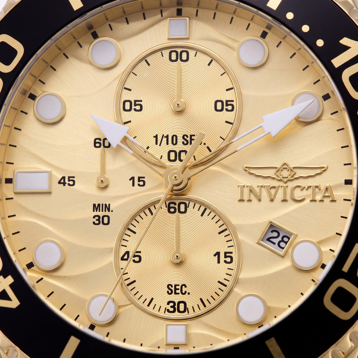 Invicta Pro Diver 50225 Unisex Black Chronograph Watch, 53mm, Photo 2
