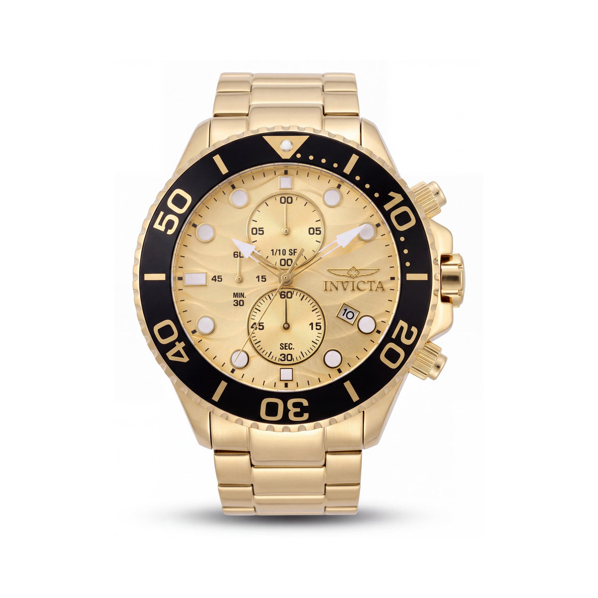 Invicta Pro Diver 50225 Unisex Black Chronograph Watch, 53mm, Photo 1