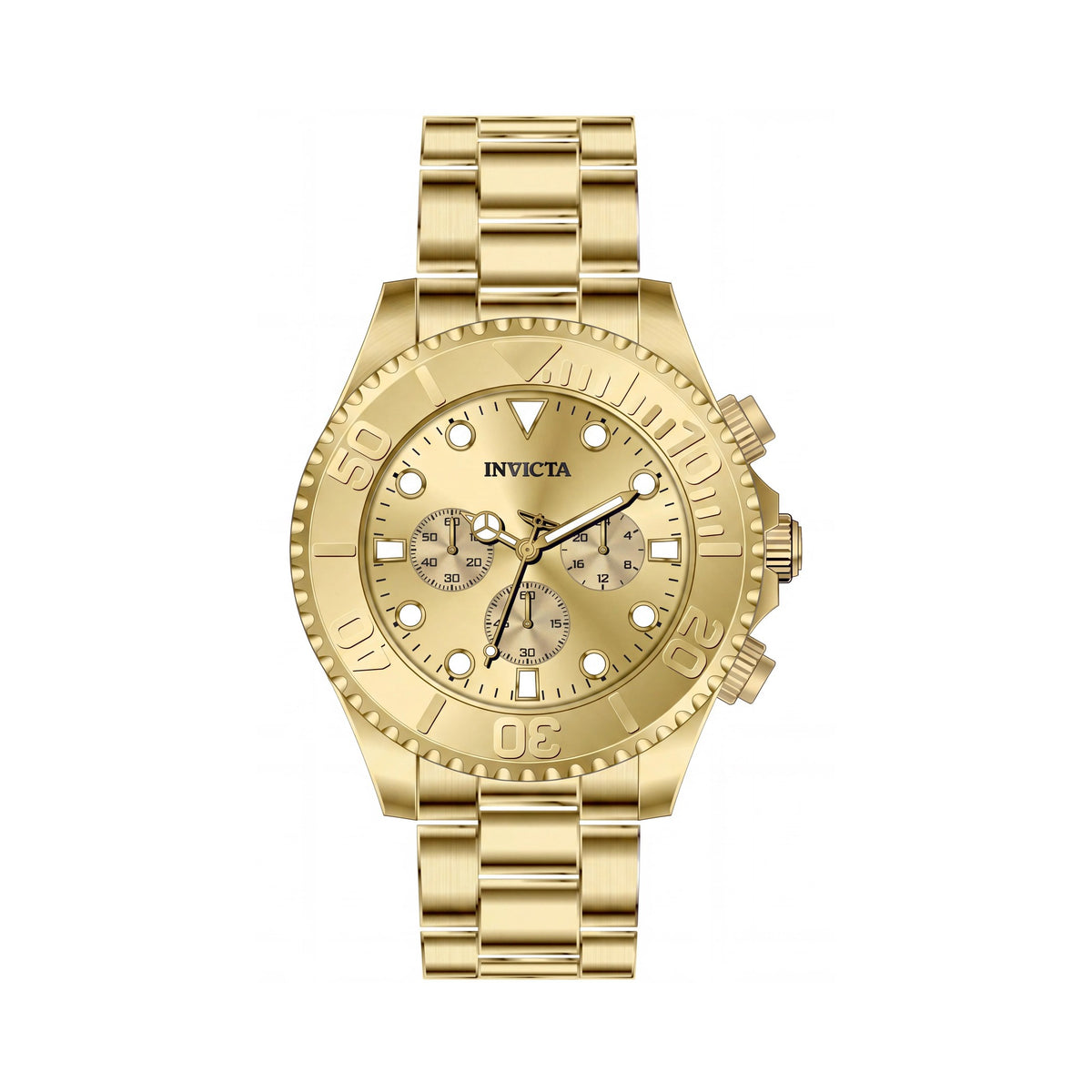 Invicta Pro Diver 50588 Unisex Gold Chronograph Watch, 47mm, Photo 1