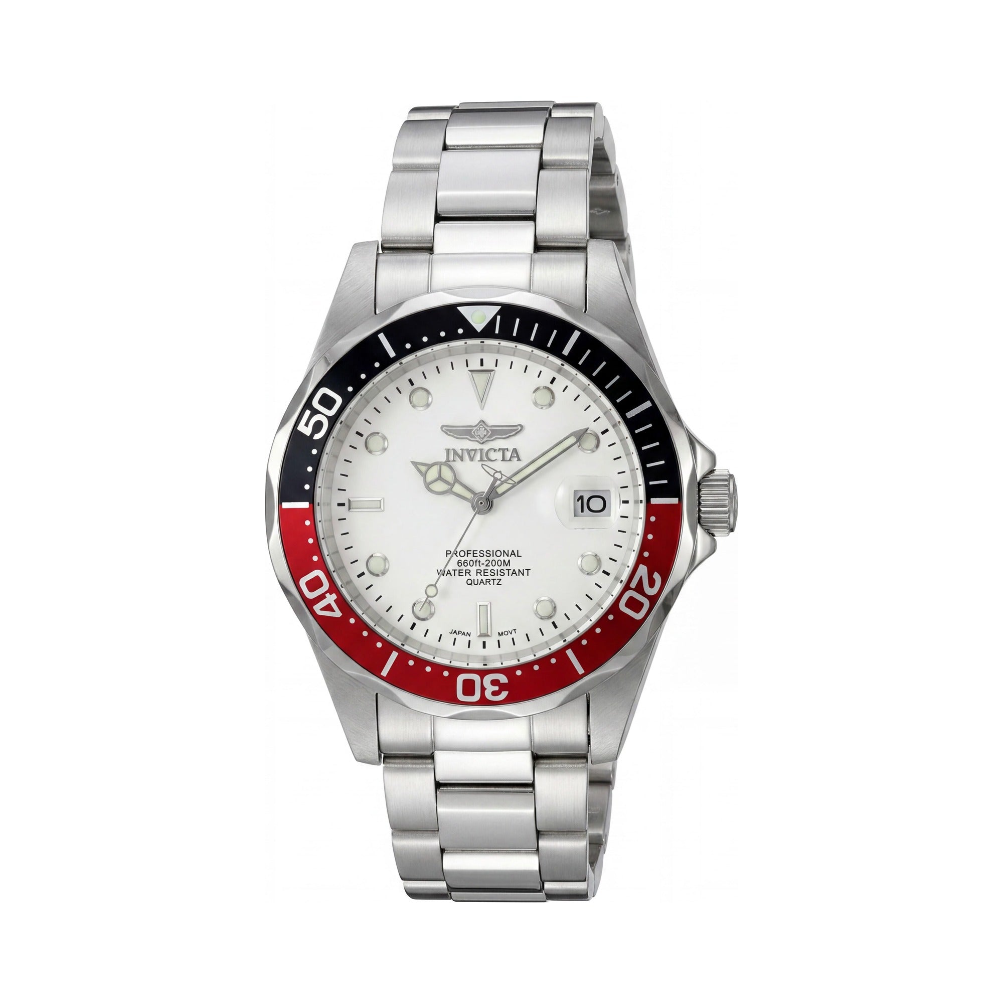 Invicta Pro Diver 8933 Men's Chronograph Watch, Silver Dial 41mm, Photo 1