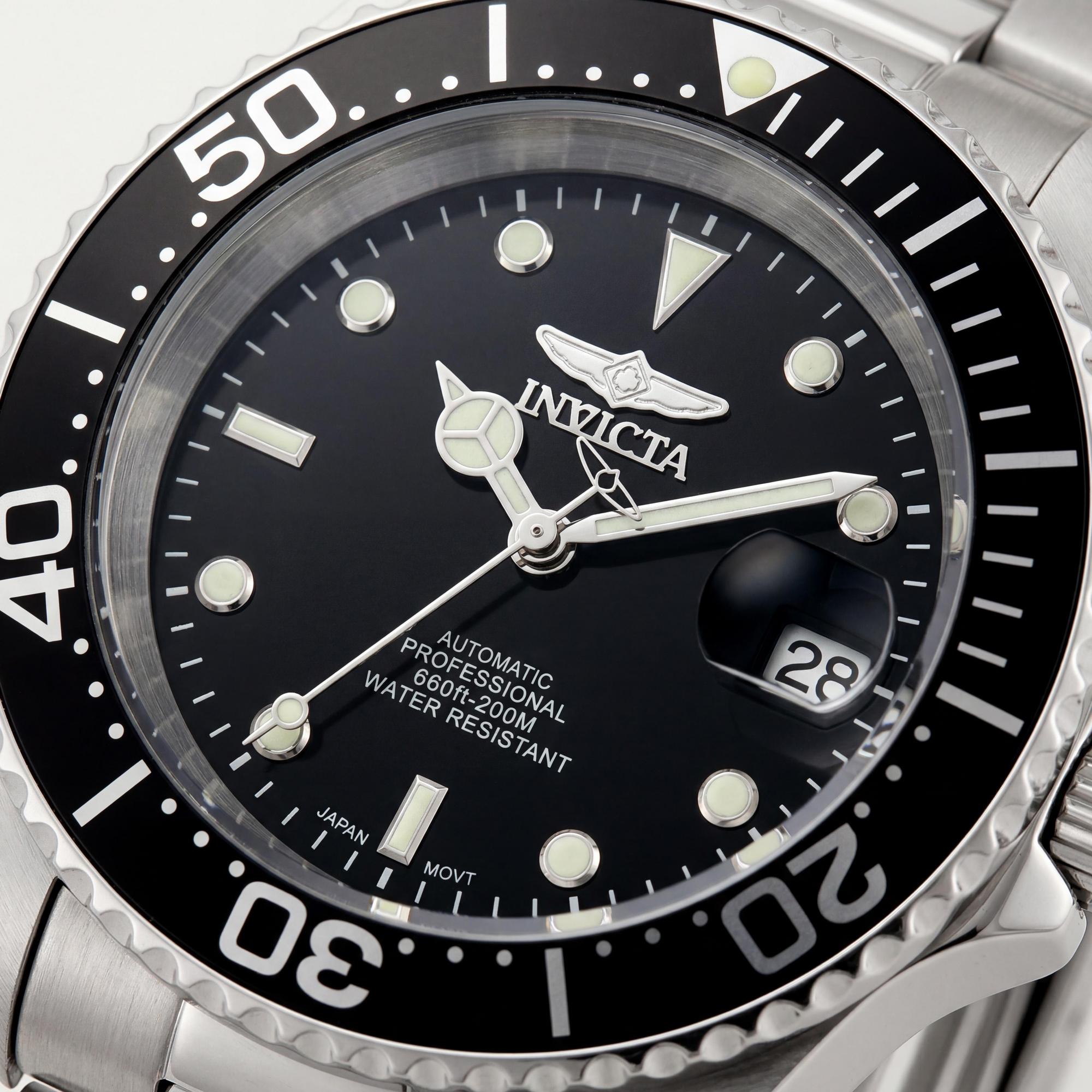 Invicta Pro Diver Men's Chronograph Watch, Black Dial 40mm, Photo 2