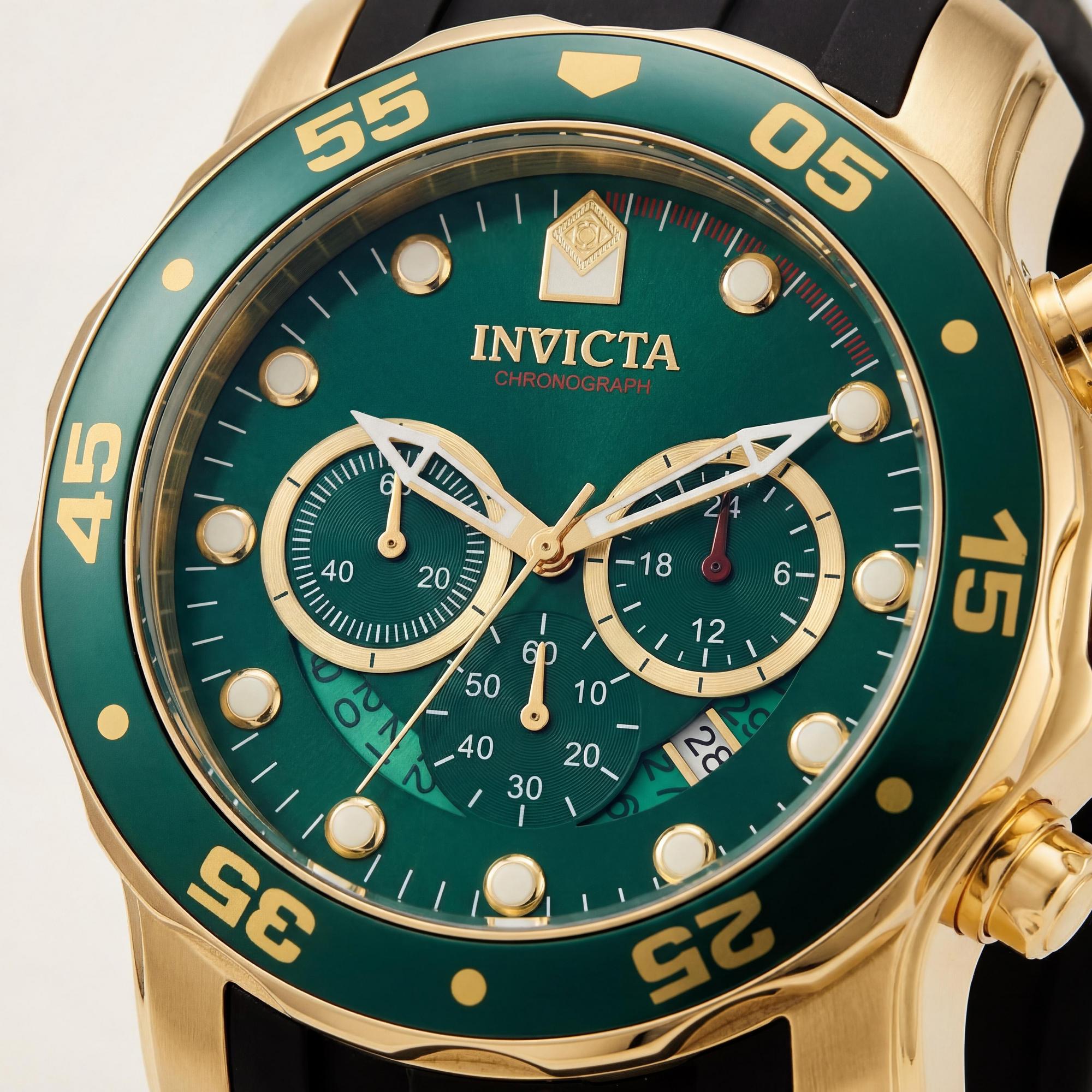 Invicta Pro Diver SCUBA 6984 Reloj cronógrafo para hombre, esfera verde 48 mm, Photo 2