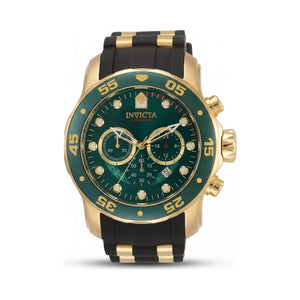 Invicta Pro Diver SCUBA 6984 Green Dial Stainless Steel Men's Watch, 48mm