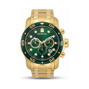 Invicta Pro Diver SCUBA Green Dial Stainless Steel Unisex Watch, 48mm
