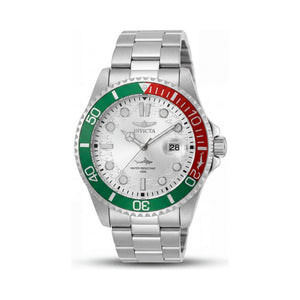 Invicta Pro Diver Silver Dial Stainless Steel Men's Watch, 43mm