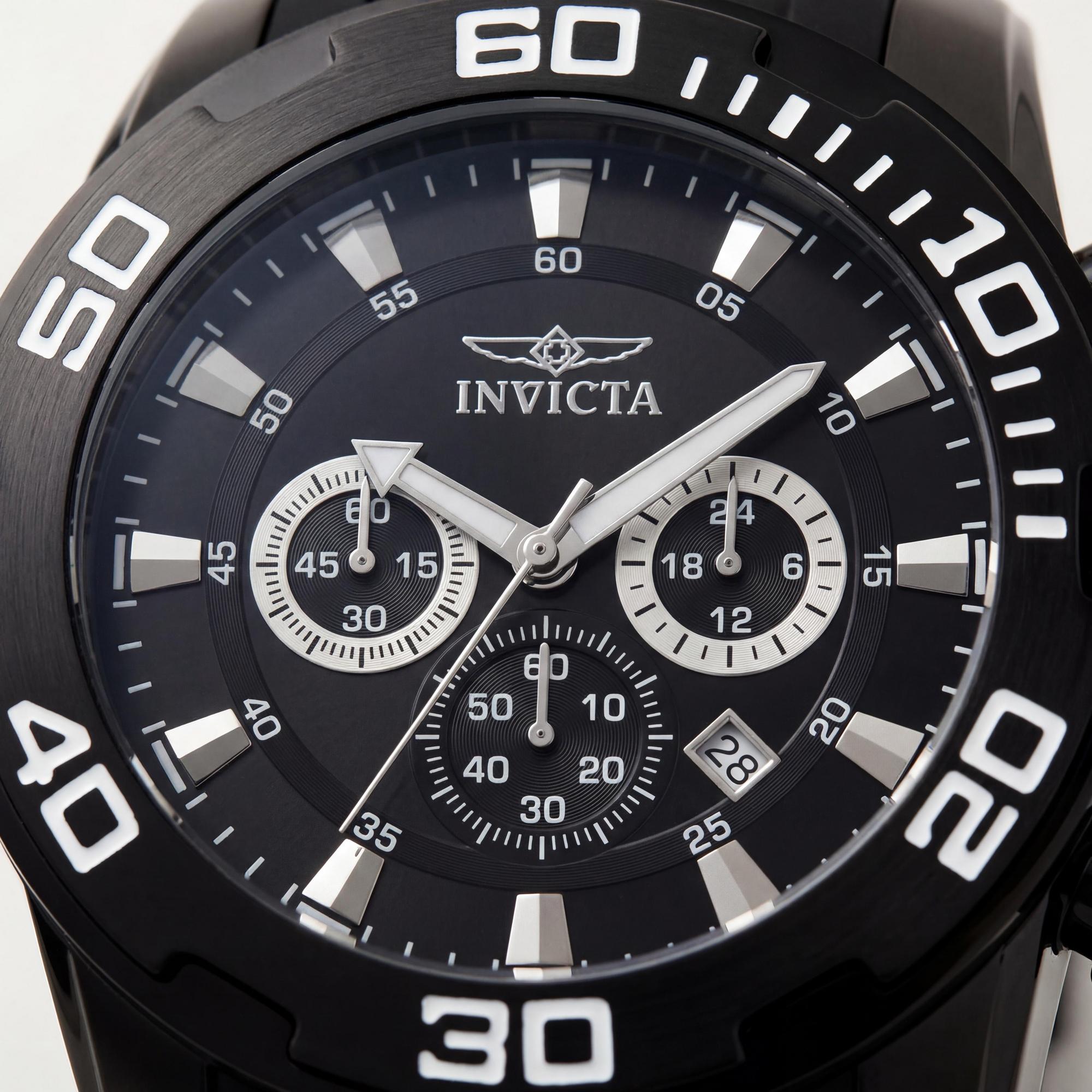 Reloj de cronógrafo Invicta Pro Diver VD53 para hombre, esfera negra de 50 mm, Photo 2