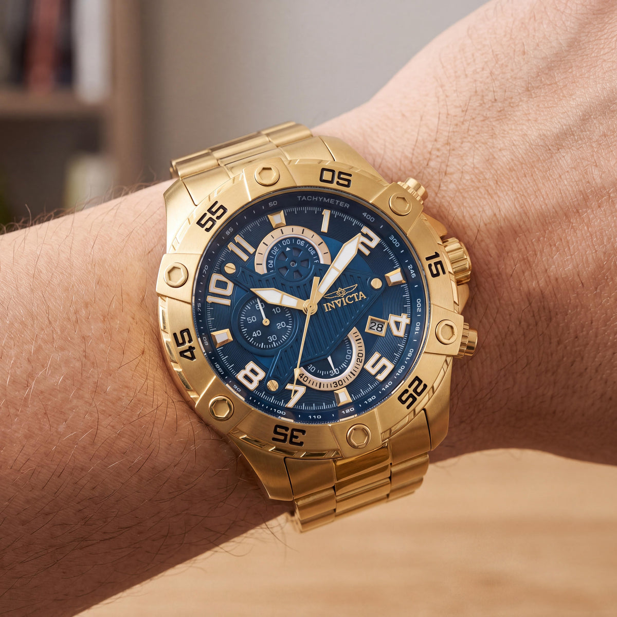 Invicta S1 Rally 26095 Unisex Gold Watch, 48mm, Photo 4
