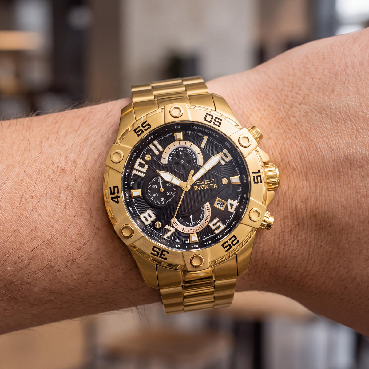 Invicta S1 Rally 26097 Men's Gold Watch, 48mm, Photo 4