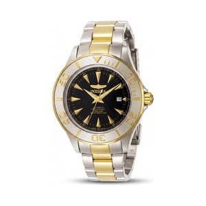 Invicta Signature 7037 Black Dial Stainless Steel Men's Watch, 47mm