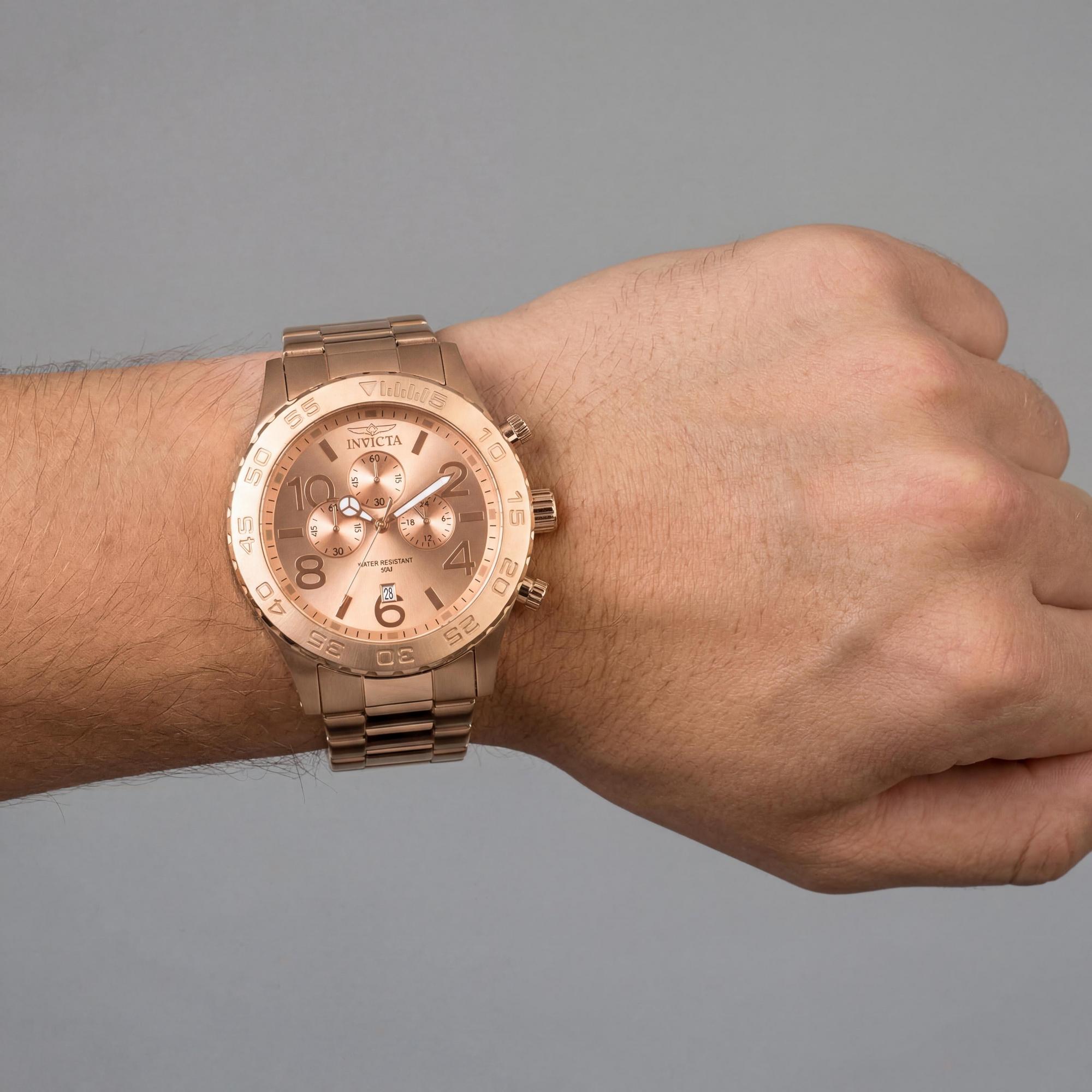 Invicta Specialty 1271 Men's Watch, Rose Gold Dial 50mm, Photo 3