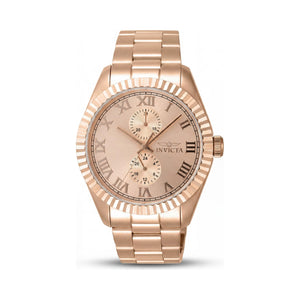 Invicta Specialty 47433 Gold Dial Stainless Steel Unisex Watch, 43mm