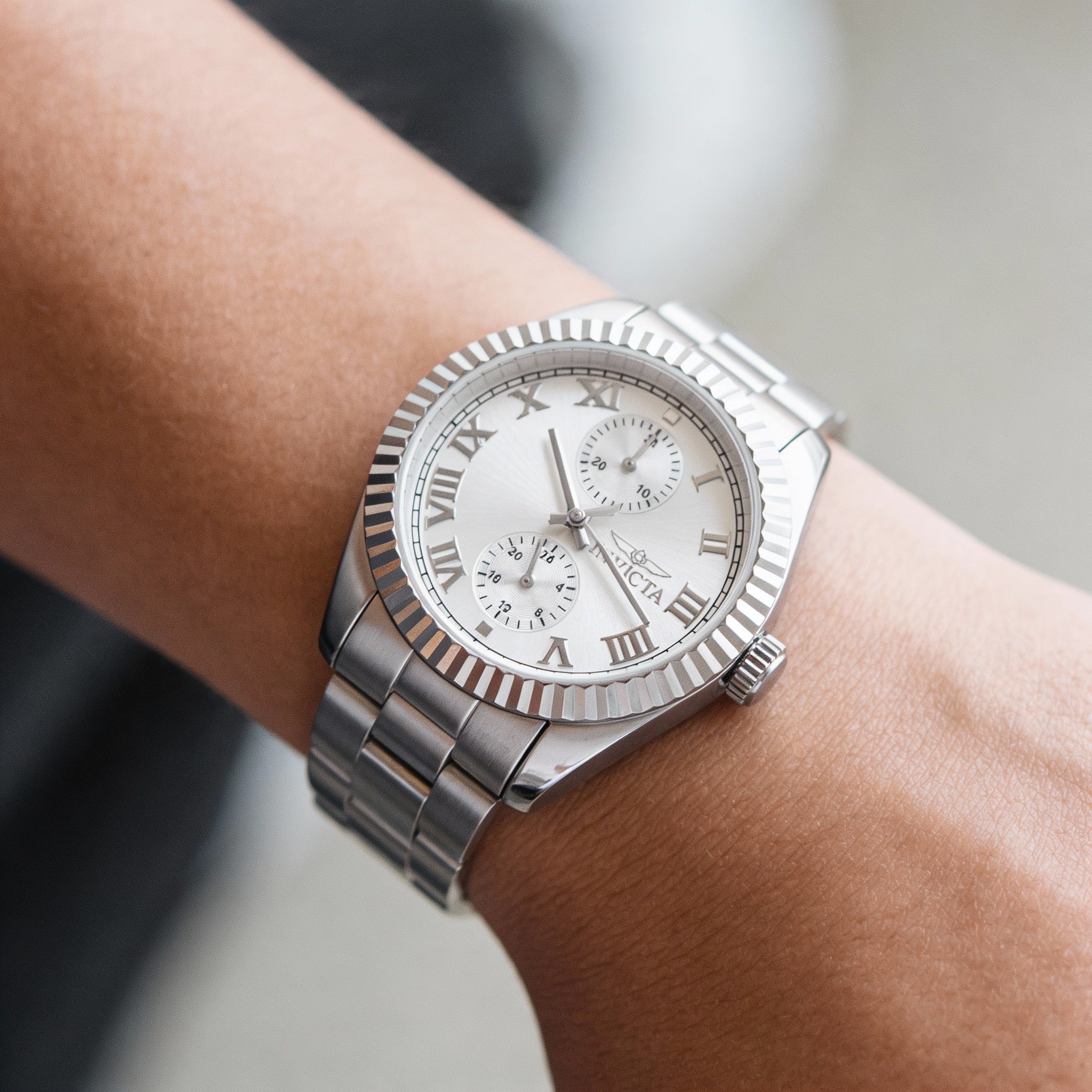 Invicta Specialty 47435 Unisex Watch, Silver Dial Stainless Steel 36mm, Photo 3