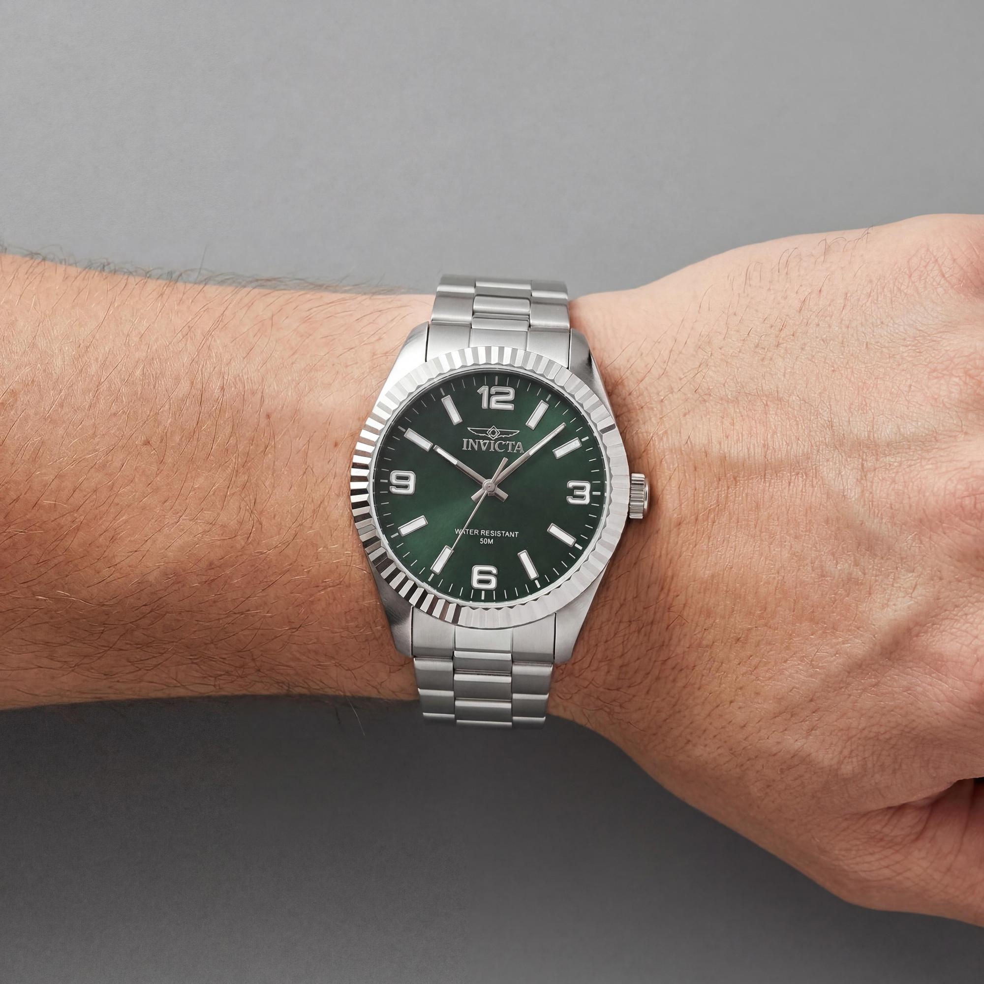 Invicta Specialty 47450 Unisex Watch, Green Dial Stainless Steel 43mm, Photo 3
