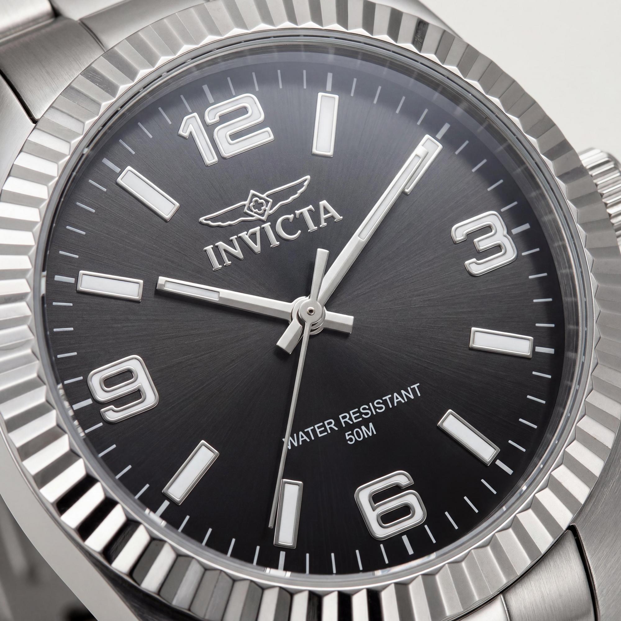 Reloj unisex Invicta Specialty 47463, esfera negra, acero inoxidable 36 mm, Photo 2