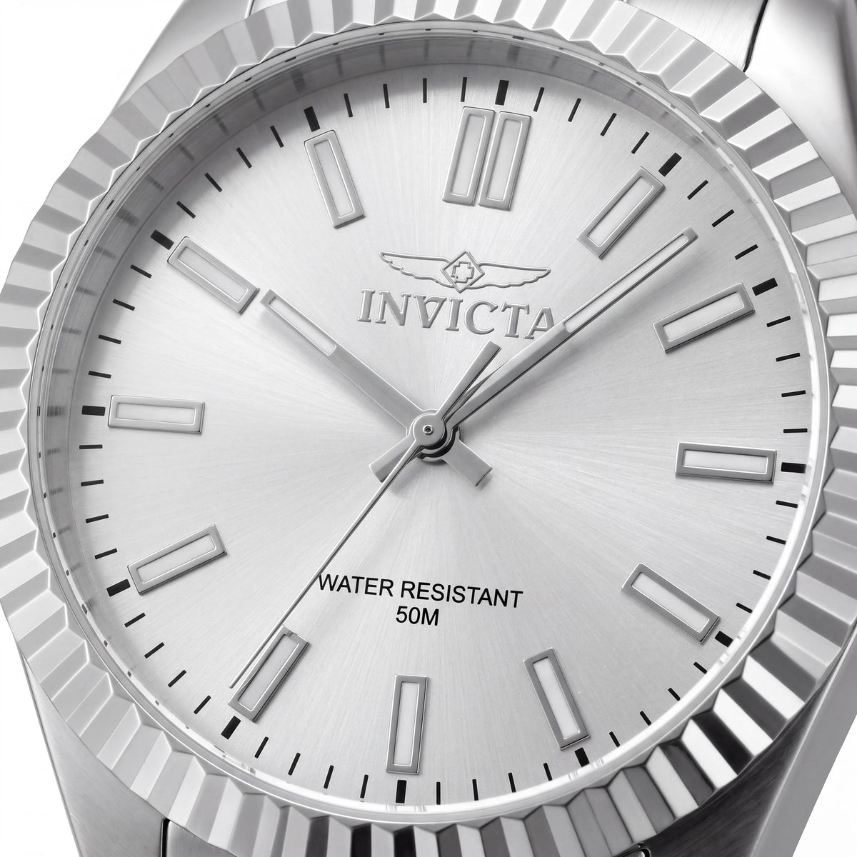 Invicta Specialty 47479 Reloj unisex de cuarzo con esfera plateada, caja y brazalete de acero inoxidable 43 mm, Photo 2