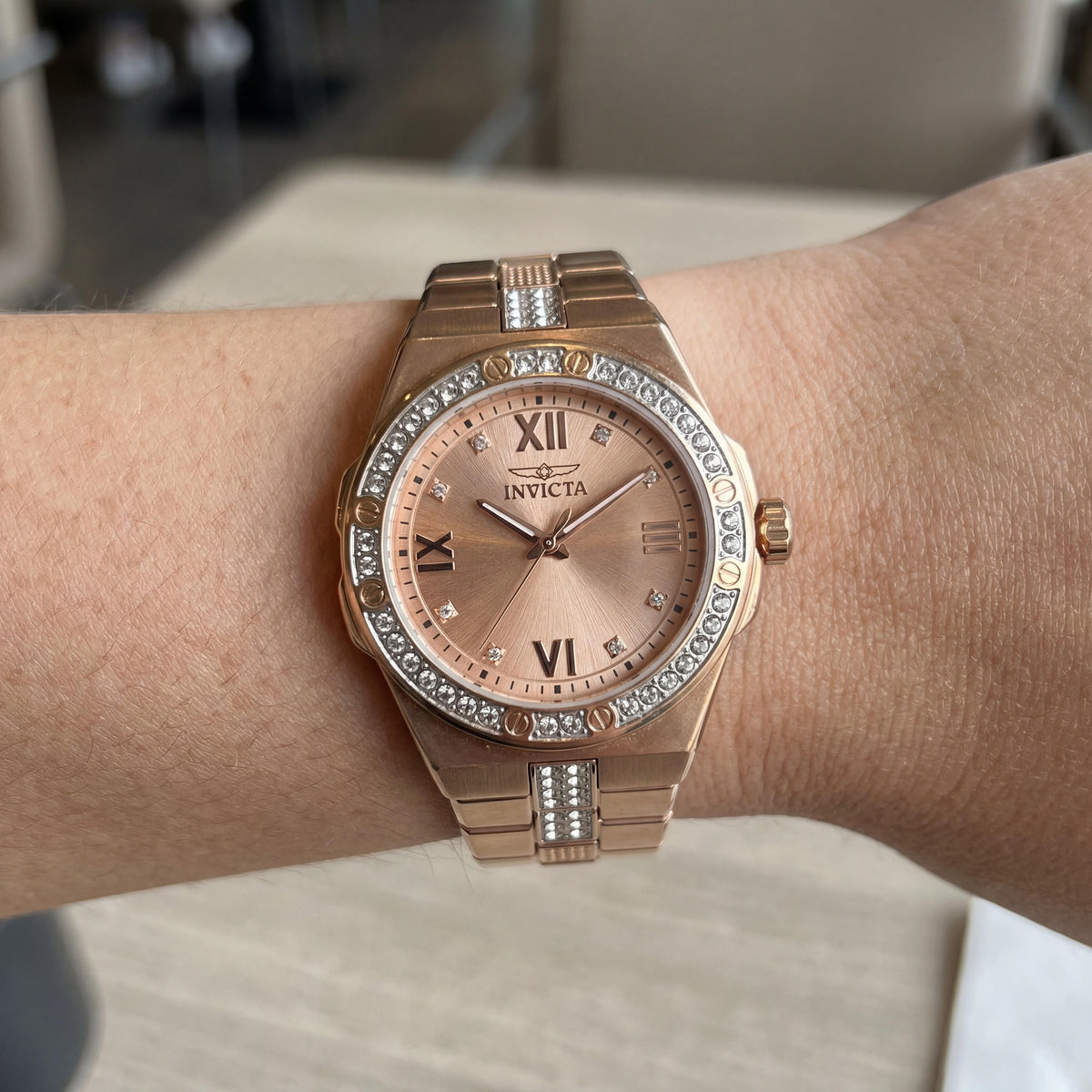 Invicta Specialty 50190 Unisex Gold Watch, 34mm, Photo 4