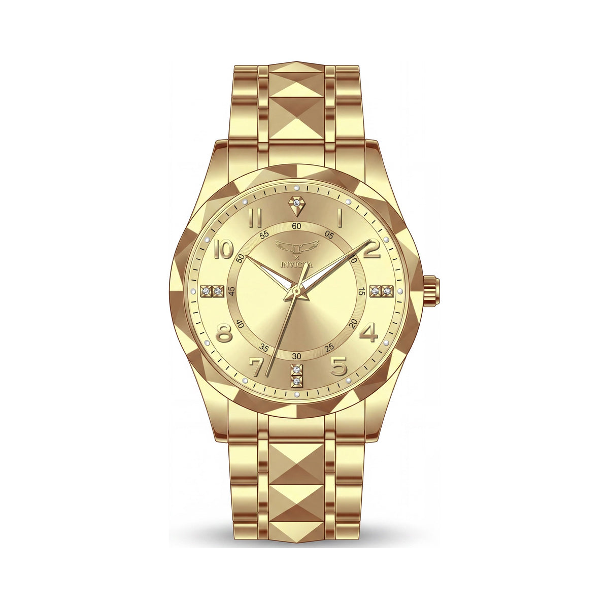 Reloj Invicta Specialty 69017 de cuarzo para hombre, con pulsera de acero inoxidable dorado y resistente al agua hasta 3 ATM, 41 mm, Photo 1