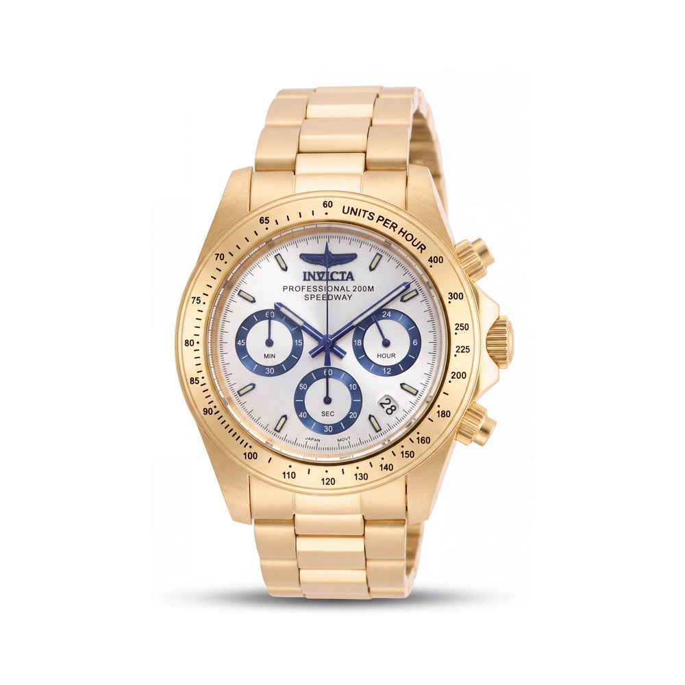 Invicta Speedway 17312 White Stainless Steel Men's Watch, 42mm