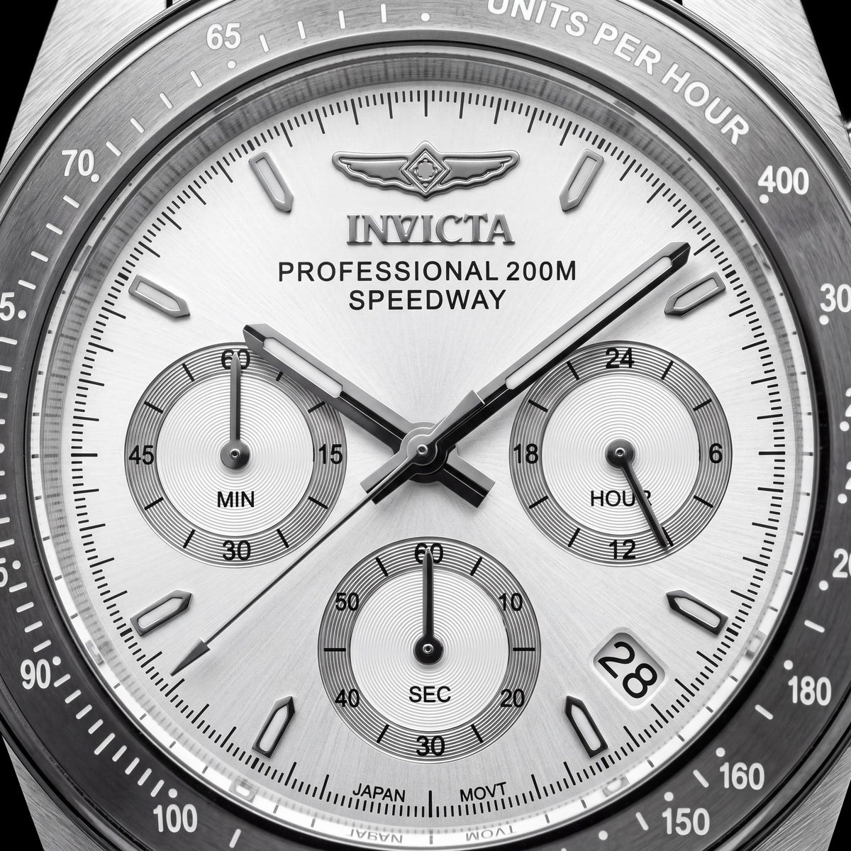 Invicta Speedway 26111 Unisex Silver Watch, 39mm, Photo 2