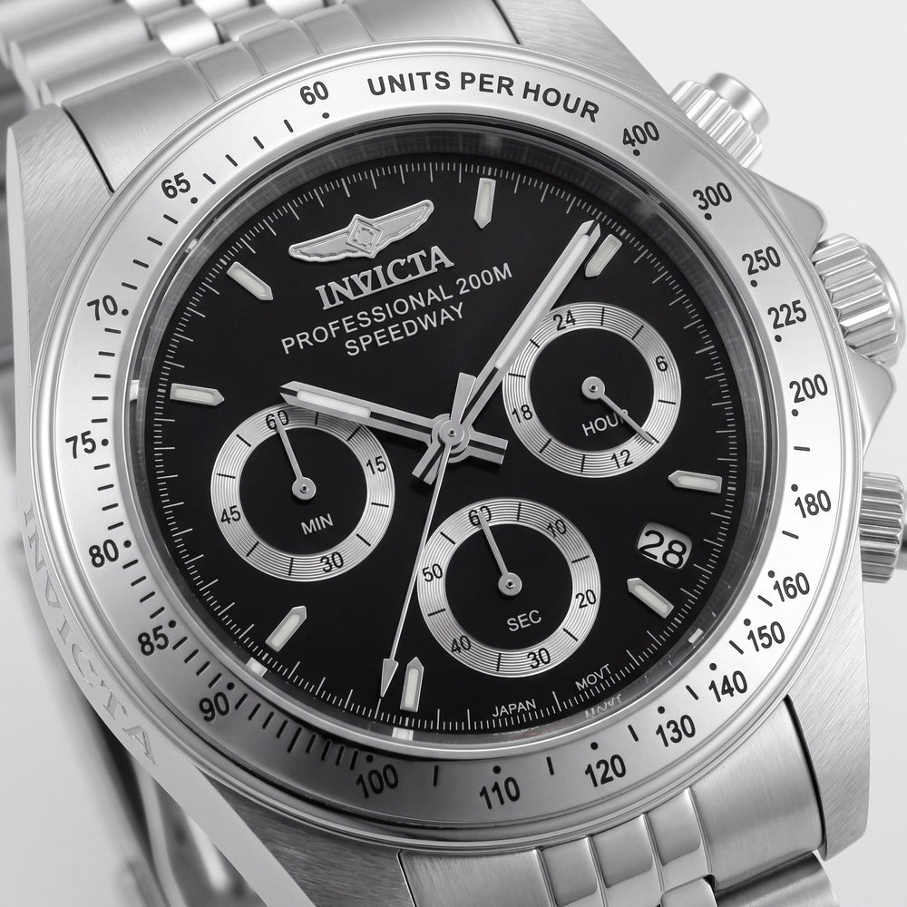 Invicta Speedway 30989 Unisex Watch — front view, Quartz movement 39mm